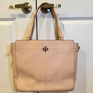 Tory Burch expandable blush tote